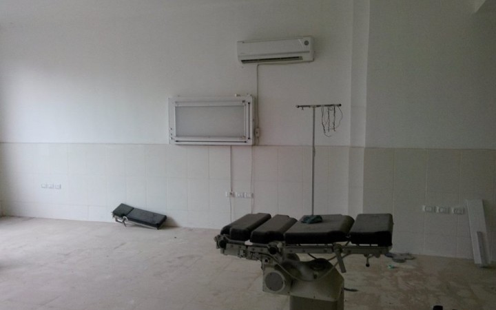 Auch das Wiener Spital von Ezzat Afandi ist zerstört.
