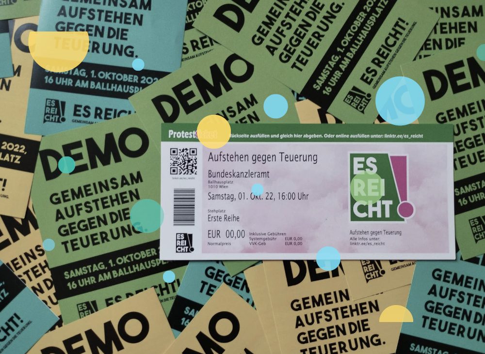 Es reicht-Demo-Flyer