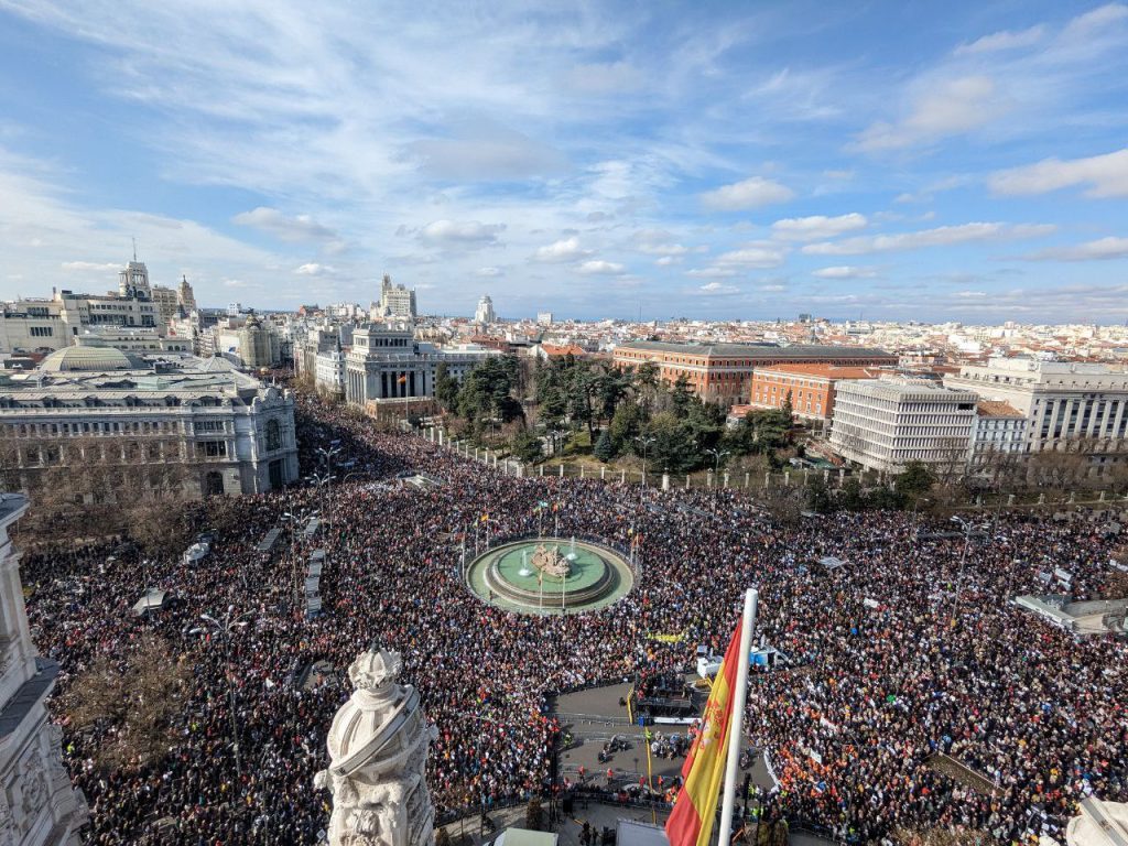 Demonstration in Madrid