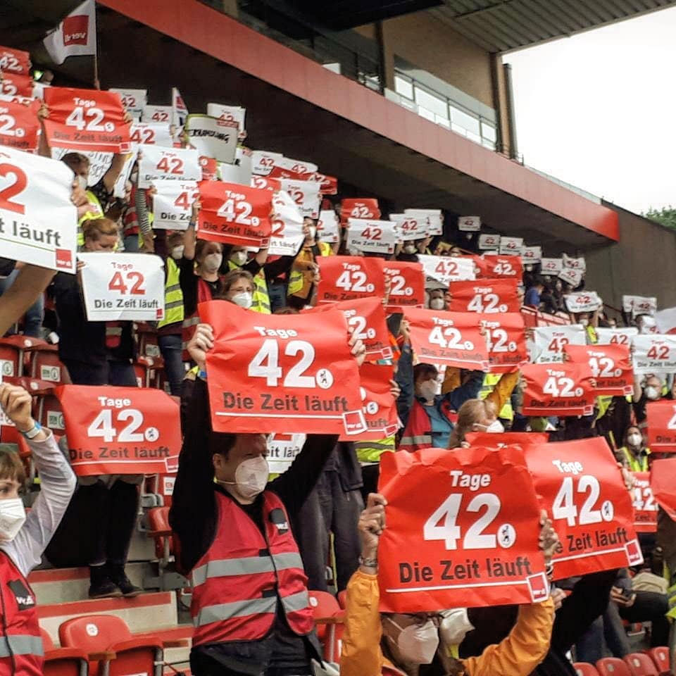 Streik im Stadion "An der alten Försterei"