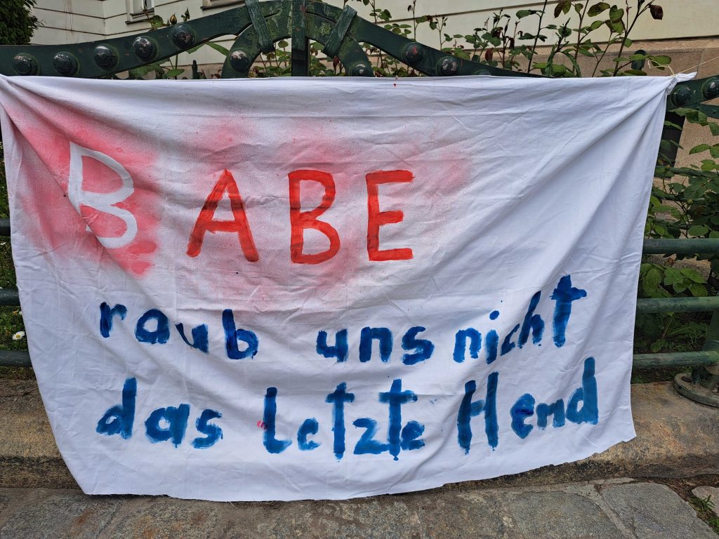 Protest-Banner
