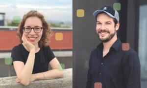 Porträts von Leonie Ettinger und Max Czollek