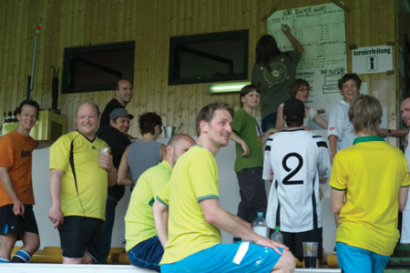 Spieler*innen am ersten Ute Bock Cup